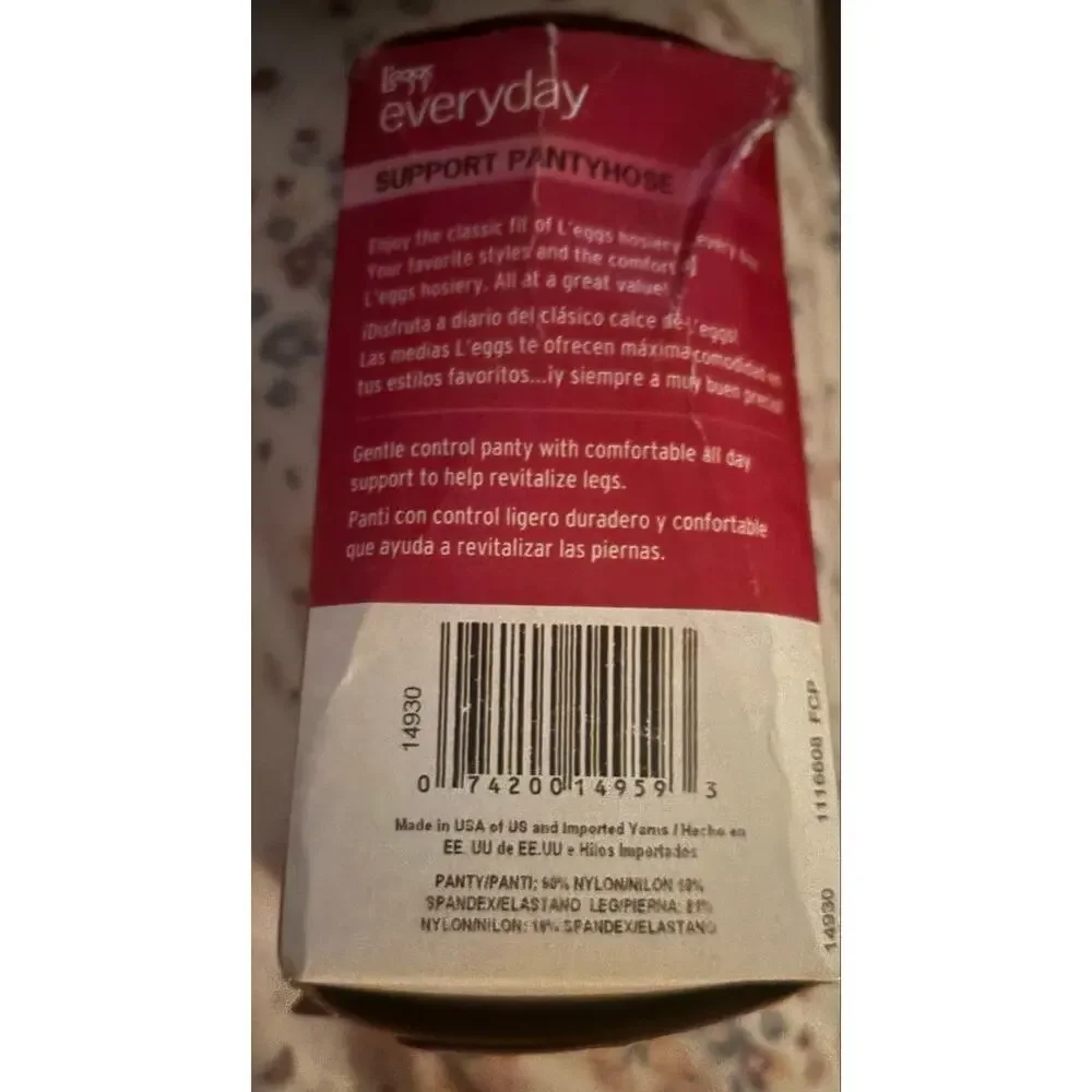 L’eggs Everyday Support Pantyhose – 3 Pair – Size Q Large – Suntan – NEW